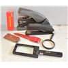 Image 1 : BOX OF STAPLER, OFFICE ITEMS