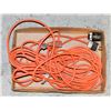 Image 1 : LOT OF 2 ORANGE EXTENSION CORDS