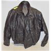 TELLEE CUIR MENS LEATHER BOMBER JACKET - SIZE MED