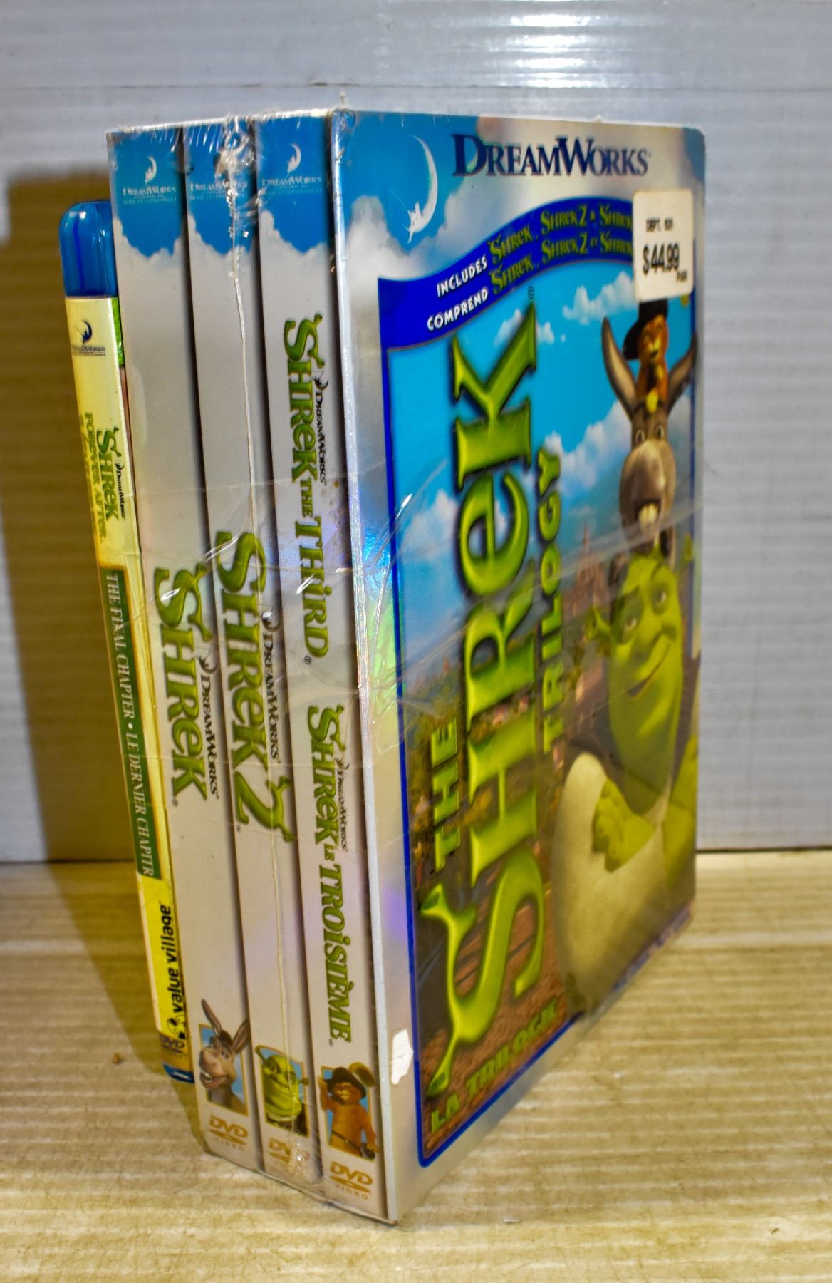 Shrek Collection Boxset NEW SEALED SHREK DVD BOX SET PLUS 4TH MOVIE