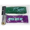 Image 1 : TWO NEW 3PC SWEATBAND SET 1 HEADBAND 2 ARMBANDS EA