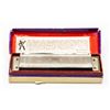 VINTAGE HARMONICA - M HOHNER MARINE BRAND NO. 1896 HARMONICA KEY D W/ ORIGINAL BOX, INSTRUCTIONS INS
