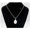 Image 1 : 925 STERLING SILVER 28 INCH CHAIN WITH GEMSTONE