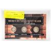 Image 1 : COMPLETE U.S SILVER MERCURY DIME MINT MARK COLLECTION