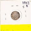 Image 2 : 1947 NEWFOUNDLAND SILVER 5 CENTS