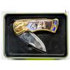 Image 1 : COLLECTOR WOLF FOLDING KNIFE WITH CASE