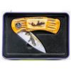 Image 1 : COLLECTOR EAGLE SCENE FOLDING KNIFE IN CASE