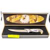 Image 1 : COLLECTOR EAGLE HUNTING KNIFE WITH DISPLAY CASE