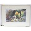 Image 1 : FRAMED MEDICINE LAKE TRAIL 434/550 27" X 21" PRINT