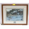 Image 1 : FRAMED PAUL RANKIN PRINT AND STAMP 4319/4950 26" X 22"