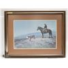 Image 1 : FRAMED COWBOY PRINT 34" X 28"