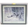 Image 1 : FRAMED WOLF PRINT 20" X 18"