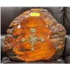 Image 1 : BURL WOOD WALL CLOCK
