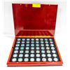 Image 1 : COLLECTION OF US COLOURIZED STATE QUARTERS 56 IN TOTAL. FROM FIRST COMMEMORATIVE MINT WITH COA.