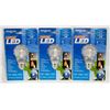 Image 1 : CASE OF 3 OUTDOOR LONG LIFE LED BULBS 2 WATT, 110 LUMEN, NEUTRAL COLOUR. ENERGY SAVING. MODEL 2326 L