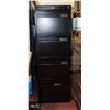 Image 1 : METAL FILING CABINET- 4 DRAWER- NO KEY