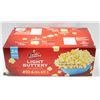 CASE OF 24 ORVILLE REDENBACHER LIGHT BUTTERY 50% LESS 24 BAGS. BEST BEFORE 01/21/2023