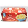 CASE OF 24 ORVILLE REDENBACHER LIGHT BUTTERY 50% LESS 24 BAGS. BEST BEFORE 01/21/2023