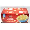 Image 1 : CASE OF 24 ORVILLE REDENBACHER LIGHT BUTTERY 50% LESS 24 BAGS. BEST BEFORE 01/21/2023