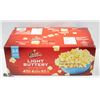 CASE OF 24 ORVILLE REDENBACHER LIGHT BUTTERY 50% LESS 24 BAGS. BEST BEFORE 01/21/2023