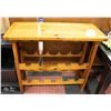 Image 1 : WOOD WINE BOTTLE HOLDER 33" X 14" X 30"