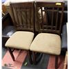 PAIR OF DINING CHAIRS