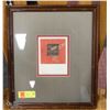 Image 1 : FRAMED "BUTTERFLY" PRINT- 13" X 15"