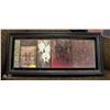 FRAMED BUDDHA DECORATIVE ART PIECE 42"X19"