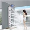 Image 1 : NEW REPACKED FUZ LED SHOWER PANEL WITH BODY JETS AND HYDROPOWER DIGITAL DISPLAY STAINLESS STEEL