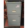 Image 1 : METAL FILING CABINET- 2 DRAWER- WITH KEY