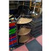 Image 1 : WICKER & METAL  3 TIER CORNER SHELF