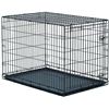 Image 1 : BRAND NEW SINGLE DOOR FOLDING METAL DOG CRATE APPROX. 23.5"L X 18"W X 20"H, LINED BASE, ALL PARTS CO