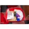 Image 1 : RED TOTE FILLED WITH AVON COLLECTIBLES