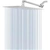 Image 1 : LARGE SQUARE RAIN SHOWER HEAD W/SHOWER ARM AMZ SES