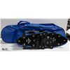 Image 1 : 2 SETS OF REPACKED BLUE GPENG 825 SNOWSHOES AND CARRYING BAG, NO POLES, 25" LENGTH, AMZ SES