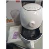 Image 1 : NEW 2.1QT MINI AIR FRYER, WHITE, COMPACT, 800W RECIPE BOOK AND ALL PARTS CONFIRMED, INSTRUCTION MANU