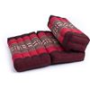 Image 1 : NEW PAIR OF FOLDABLE MEDITATION/PRAYER CUSHION MAT KAPOK FILLING, RED ELEPHANTS, AMZ SES