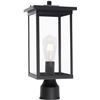 Image 1 : NEW REPACKED BLACK OUTDOOR WALKWAY POLE LIGHT MATTE BLACK, BULB NOT INCLUDED, MADE BY TODOLUZ, PARTS