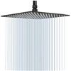 Image 1 : NEW GGSTUDY 16" BLACK OIL RUBBED SHOWER HEAD RAIN STYLE HEAD, AMZ SES