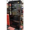 Image 1 : CURIO/DISPLAY CABINET- WOOD/GLASS 72" X 30" X 15