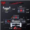 Image 2 : NEW TYT T1 9500LB WINCH, 12V WATERPROOF, HEAVY DUT IP67 RECOVERY WINCH WITH HAWSE FAIRLEAD, 92 FT ST