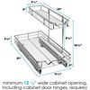 Image 2 : NEW RICHARDS UNDER SINK PULL OUT SLIDING ORGANIZER 2 TIER, CHROME, SEE PICTURES FOR SIZE, AMZ SES