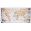 Image 1 : NEW WORLD MAP WALL ART CANVAS PICTURE 39.25 X 19.5", AMZ SES