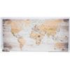 Image 1 : NEW WORLD MAP WALL ART CANVAS PICTURE 39.25 X 19.5", AMZ SES