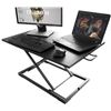 Image 1 : NEW BLACK STANDING DESK HEIGHT ADJUSTABLE CONVERTER, FULLY ASSEMBLED AND READY TO GO IN BOX, AMZ SES