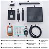 Image 2 : NEW TURS BATHROOM SHOWER FAUCET MIXER SET WITH 12" LUXURY RAINFALL SHOWER COMBO SYSTEM, BLACK, PARTS
