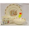 Image 1 : 3 PIECES OF ROYAL DOULTON BUNNYKINS DISHWARE