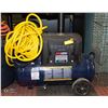 Image 1 : CAMPBELL HAUSFELD 8 GALLON QUIET COMPRESSOR WORKING - INCLUDES 50' HOSE