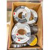 Image 1 : BOX W/ NEW TAPE: 6-DUCT TAPES, 12- ELECTRICAL TAPE