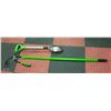 Image 1 : LOT OF GREEN HANDLE YARD TOOLS